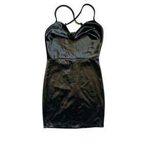 Fashion Nova Cocktail Dress Size Small cowl spaghetti strap little black dress